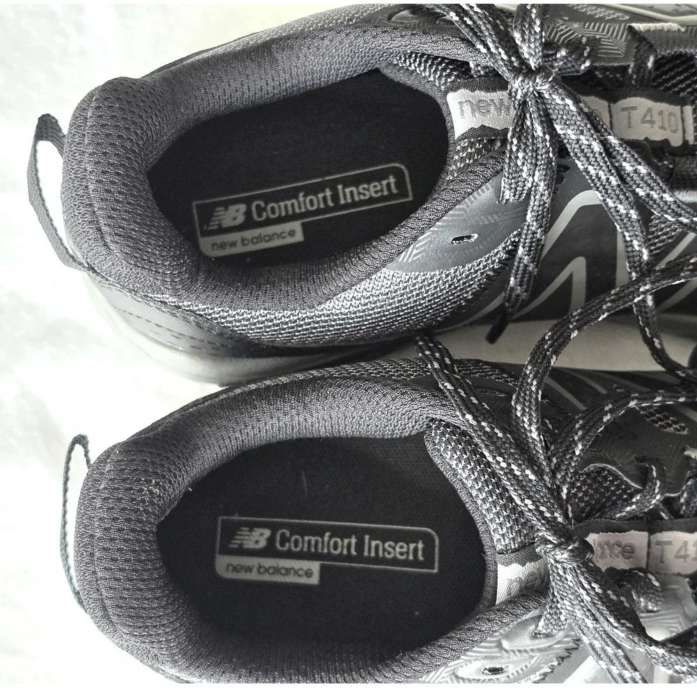 New Balance Unisex Mens 9 Womens 10.5 Trail Running Shoes Black Grey Sneakers
